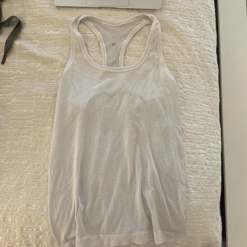 White lululemon shirt size 8
